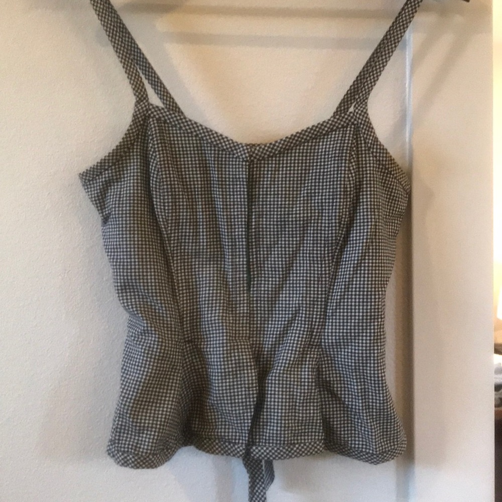 Viola Checkered Corset Top